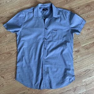 Diesel Men Button Down Dot Pattern
